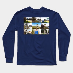 Louth, Lincolnshire, UK, Montage 2 Long Sleeve T-Shirt